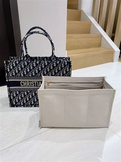 dior book tote small organizer